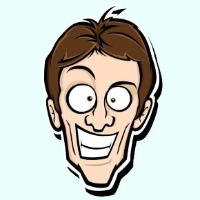 Minha foto de rosto em cartoon